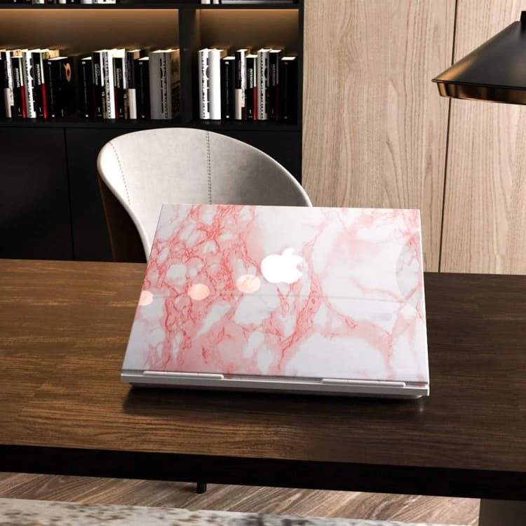 COWINLIFE DECO Pink Marble Sticker Peel and Stick Self-Adhesive Wall Stickers Vinyl 3d Wallpaper Roll Home Decoration Interior Design detail 2