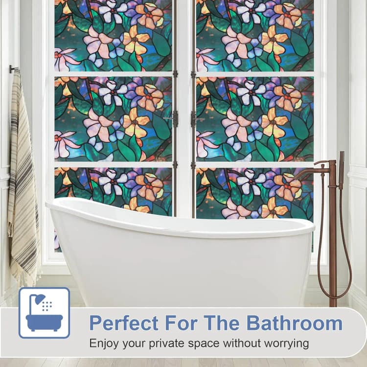 Luxury Glass 3d Window Film Static Cling Sticker Peel and Stick Wallpaper Decoration Films Vinyl Window Tint Adhesive Paper Film detail 6