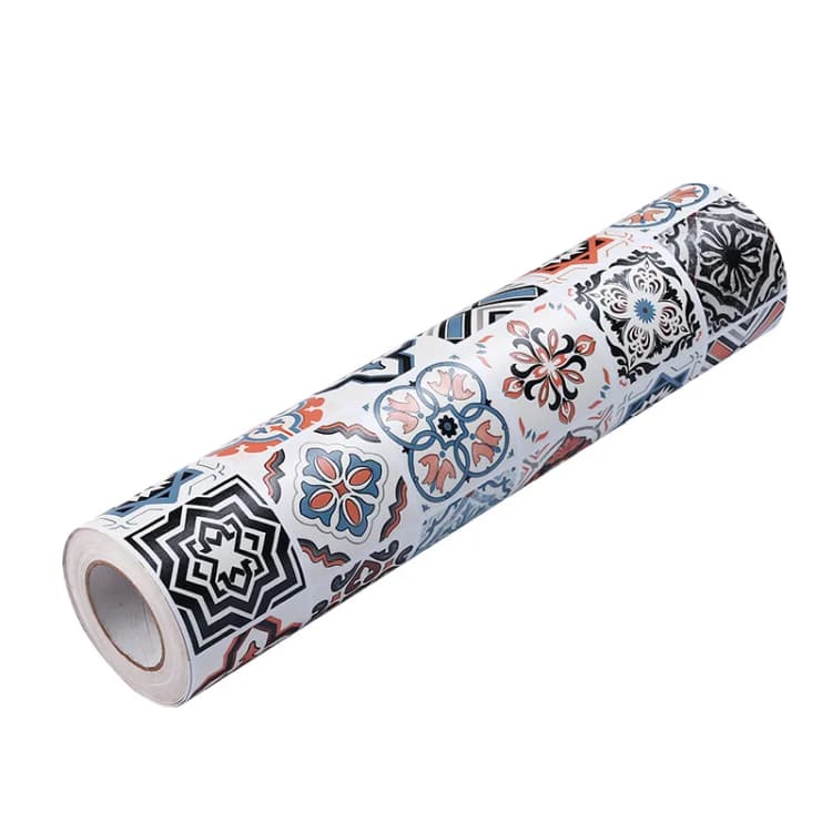 24X197Inch/Roll Eco-Friendly Self Adhesive Vinyl Flooring Garage Tiles 3D Luxury Decking Pvc Floor Sticker for House Interior detail 2