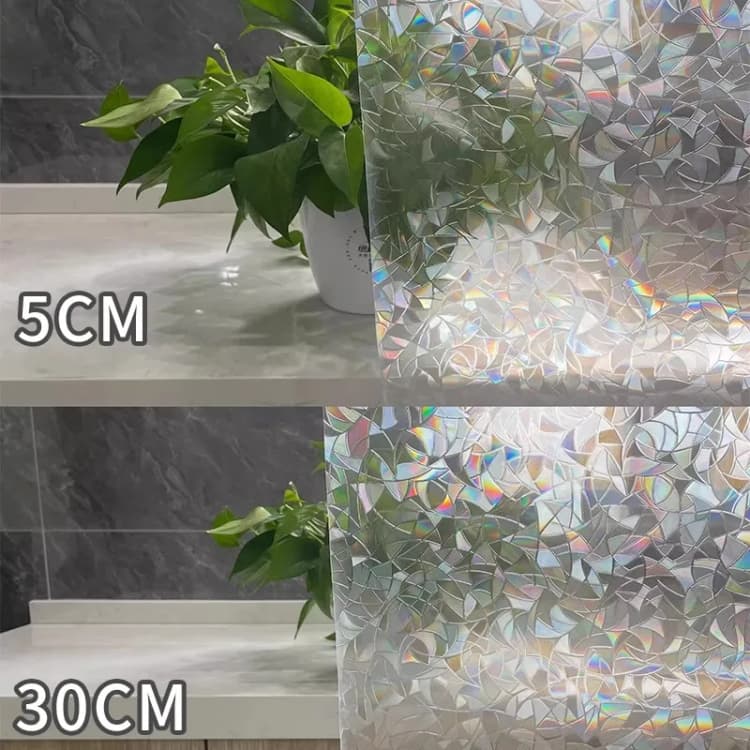 COWINLIFE Rainbow Window Tint 3D Window Glass Film Stained PVC Thick Home Decor Wallpaper Roll Bedroom Furniture Privacy Film Low MOQ detail 5