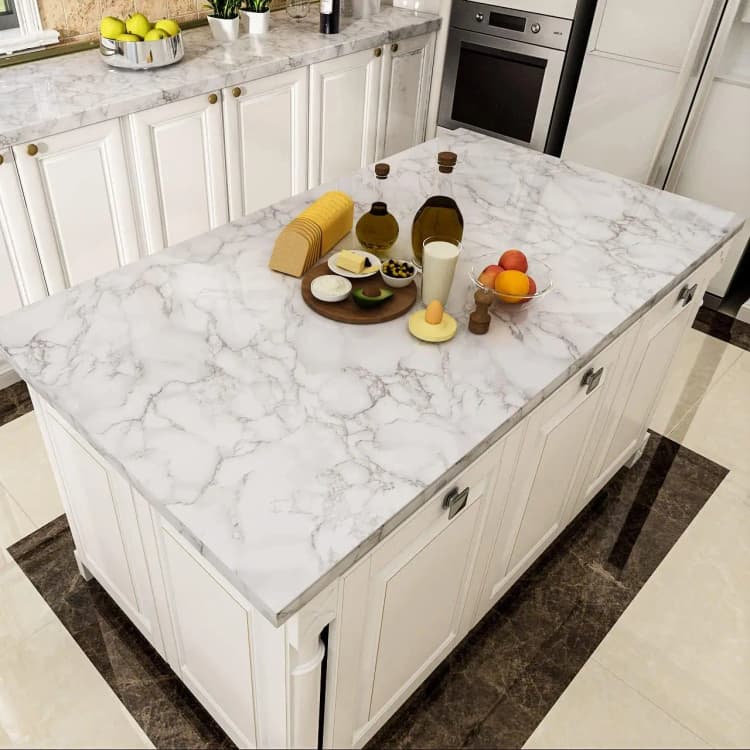 COWINLIFE Supplier Price Modern White Vinyl Wrap Peel&Stick Self Adhesive Marble Sticker Pvc Wall Stickers Rolls for Home Decor 60CM detail 4