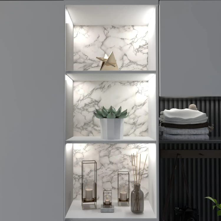 COWINLIFE Modern Vinyl Marble Wallpaper Self Adhesive Marble Sticker PVC Wall Paper Rolls Wall Coating for Home Decor detail 6