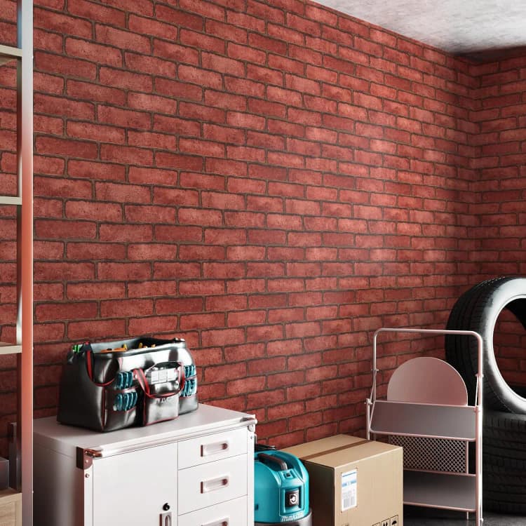 COWINLIFE DECO 3D Red Brick Peel and Stick Wallpaper Waterproof PVC Vinyl Wall Sticker Self Adhesive for Home Decor Factory Wholesale detail 6