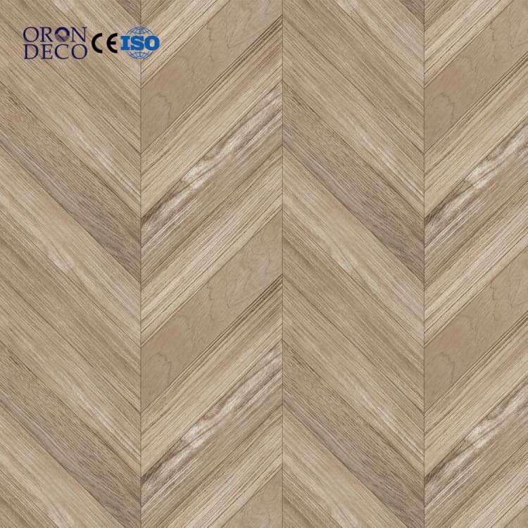 COWINLIFE Luxury Herringbone Wood Flooring Pvc Floor Tiles Self-adhesive Wall Sticker Peel and Stick for Interior Vinyl Flooring Roll detail 1