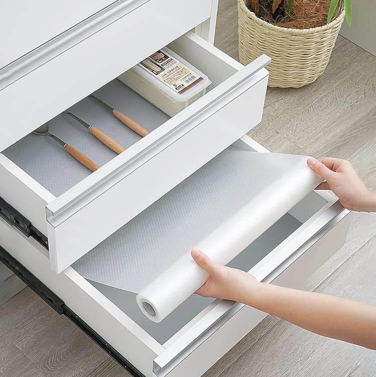 COWINLIFE Low Moq Rectangle Eco-Friendly EVA Mat Waterproof Refrigerator & Kitchen Accessories Shelf Liner Mats Home Decor 45cm*3m detail 2