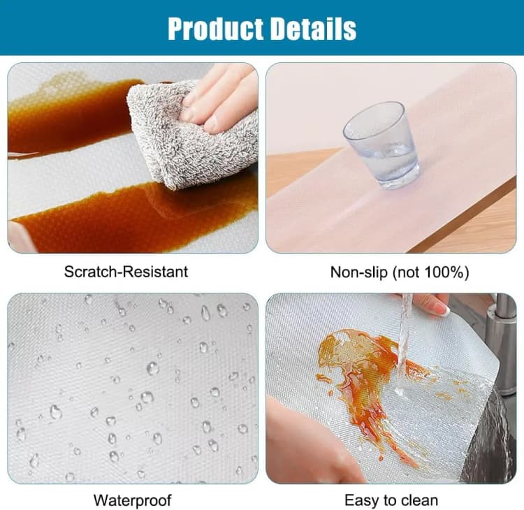 COWINLIFE Low Moq Rectangle Eco-Friendly EVA Mat Waterproof Refrigerator & Kitchen Accessories Shelf Liner Mats Home Decor 45cm*3m detail 5