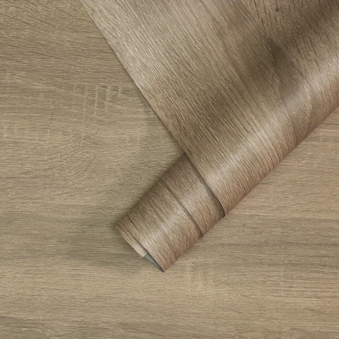 COWINLIFE Modern Wood Texture 3D Thickening Wall Stickers Waterproof Self-Adhesive PVC Wallpaper Rolls for Kitchen Bedroom Home Decor