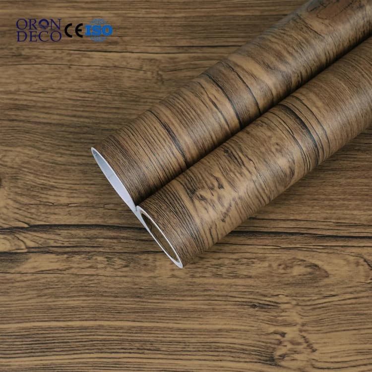 COWINLIFE DECO Low MOQ 3D Wood Texture Waterproof Wallpaper Rolls PVC Self-Adhesive Wall Stickers Home Decor & Apartment Renovation detail 1