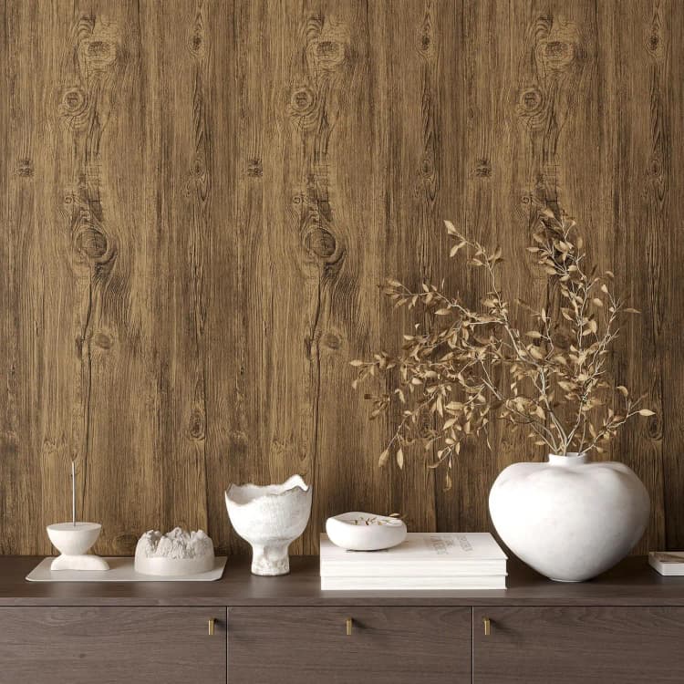 COWINLIFE DECO Low MOQ 3D Wood Texture Waterproof Wallpaper Rolls PVC Self-Adhesive Wall Stickers Home Decor & Apartment Renovation detail 6