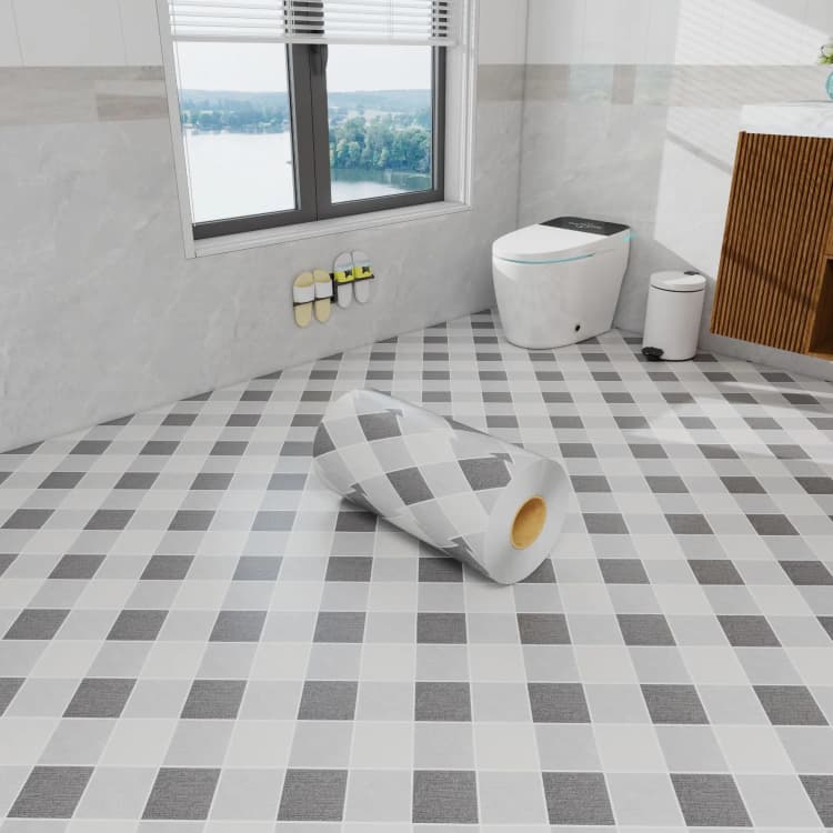 COWINLIFE DECP Low MOQ Peel and Stick Tile Pvc Vinyl Flooring Roll Home Decor Room Decoration Items Luxury Waterproof Vinyl Flooring detail 4
