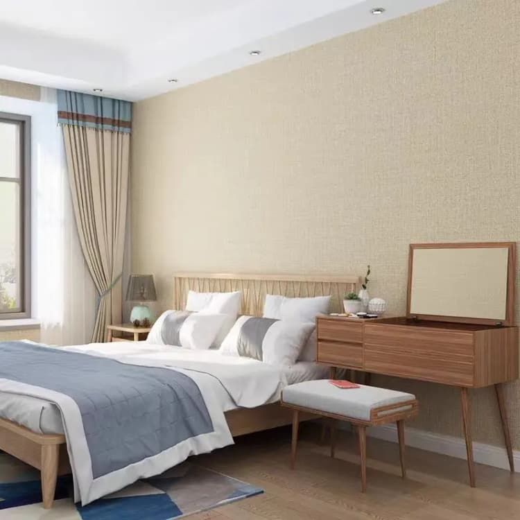 COWINLIFE DECO Low MOQ Peel and Stick Removable 3D Vinyl Self Adhesive Linen Textured Fabric Wallpaper for Wall Decor Wholesale Price detail 3