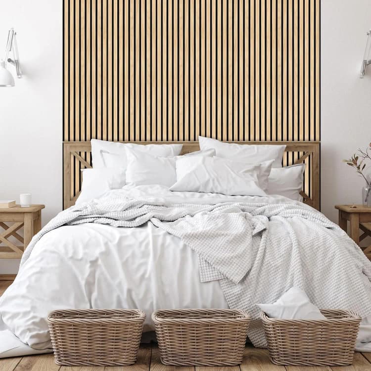 COWINLIFE DECO Thick Wood Luxury Wallpaper Stripes PVC Self-adhesive Vinyl Wrap Wall Stickers for  Living Room Background Home Decor detail 3