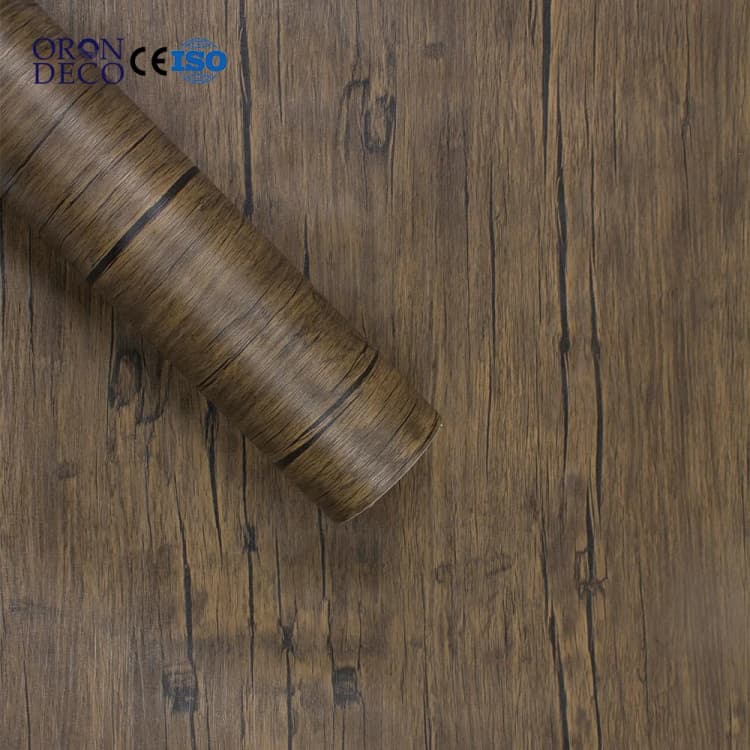 COWINLIFE Wood 3d Wall Stickers Home Decor Luxury Living Room Furniture Self Adhesive Kitchen Cabinet Paper Textured Wallpaper Rolls detail 1