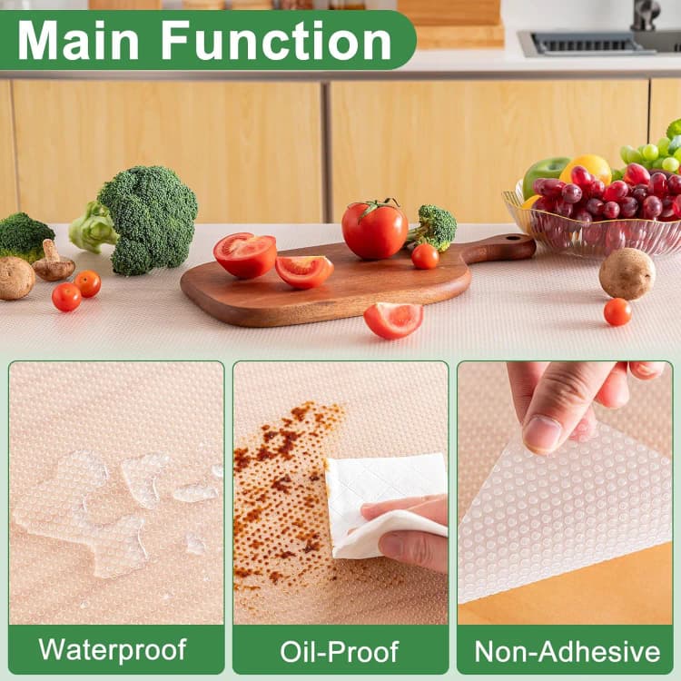 COWINLIFE OEM Factory Wholesale Custom Eco-Friendly EVA Mat Waterproof Refrigerator Liner Kitchen Shelf Liner for Cabinets Fridge Mat detail 3
