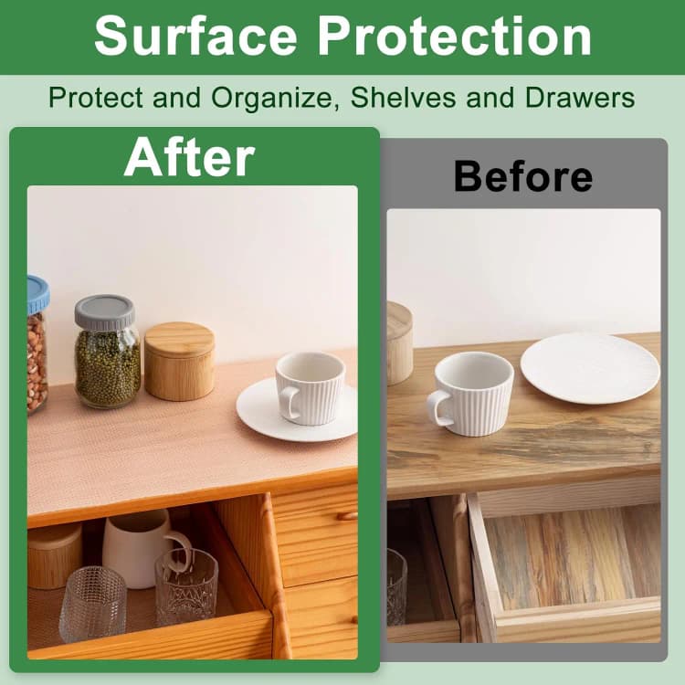 COWINLIFE OEM Factory Wholesale Custom Eco-Friendly EVA Mat Waterproof Refrigerator Liner Kitchen Shelf Liner for Cabinets Fridge Mat detail 5