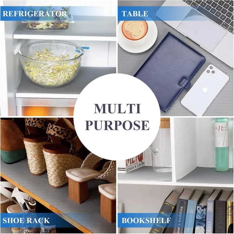 COWINLIFE Eco-Friendly Diamond Texture Shelf Liner Easy to Cut Thin Waterproof Cabinet & Drawer Liner for Kitchen Eva Anti slip Mat detail 3