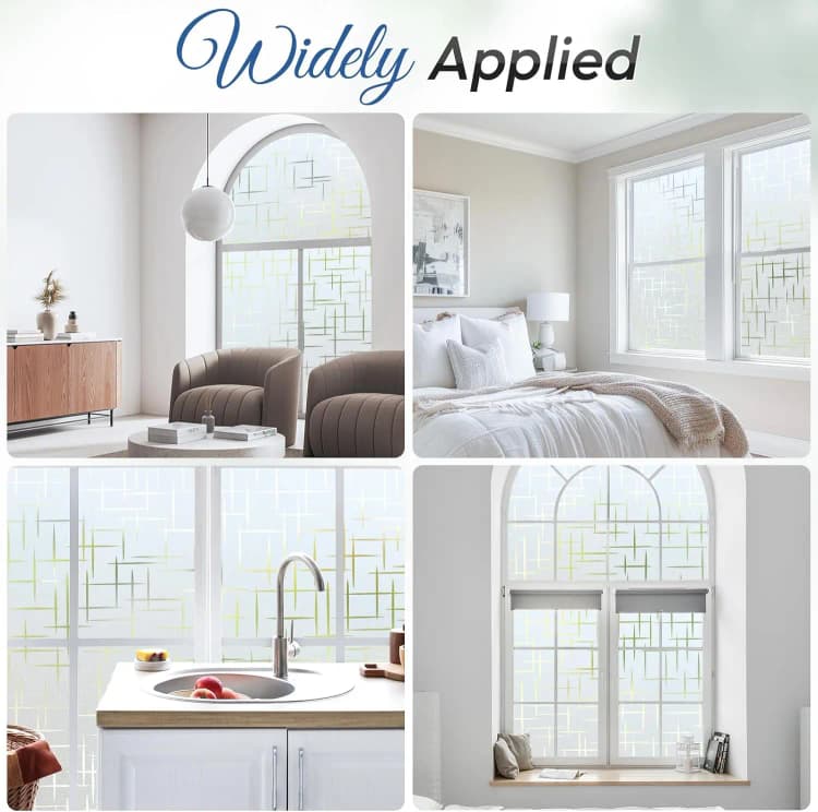 Low Price 3d Stars Window Glass Film Wall Stickers for Living Room Decoration Films Luxury Vinyl Wrap Window Tint 24X196 Inch detail 5
