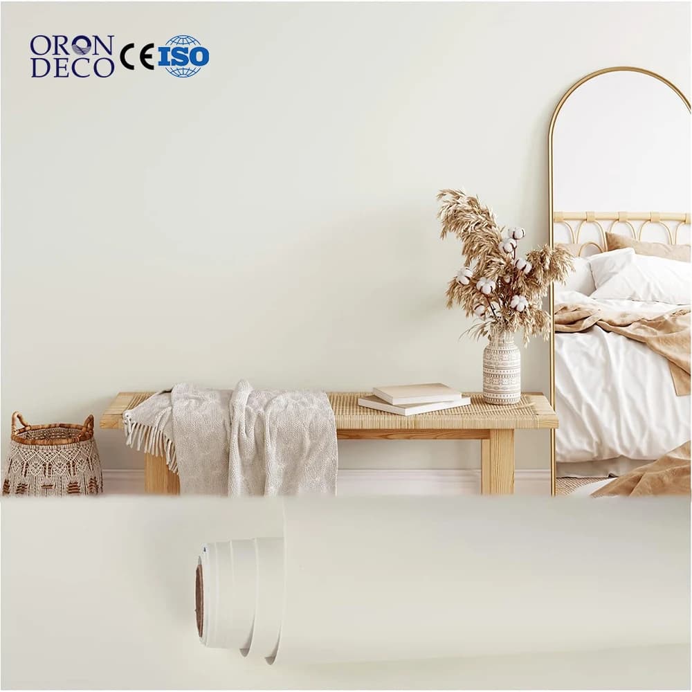 COWINLIFE Wholesale Price Solid Color Waterproof Stickers Vinyl Thickness Home Decor PVC Self Adhesive Wallpaper Roll Living Room