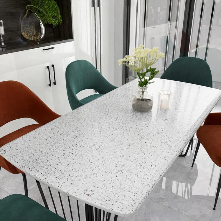 24x197 Inch White Marble Wallpaper 3d Home Wallpaper Roll Coffee Table PVC Peel and Stick Marble Sticker for Kitchen Furniture detail 3