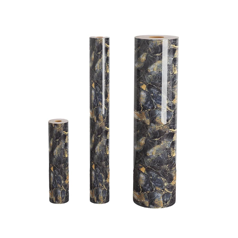 COWINLIFE Luxury Vinyl PVC Glossy Marble Sticker Wall Paper 3d Home Wallpaper Roll Room Decoration Items Marble Wallpaper for Kitchen