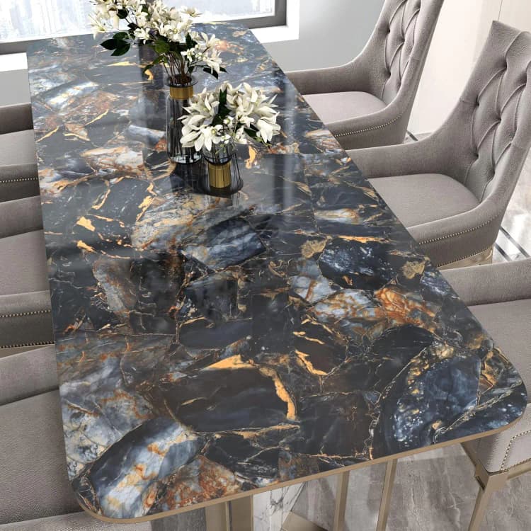 COWINLIFE Luxury Vinyl PVC Glossy Marble Sticker Wall Paper 3d Home Wallpaper Roll Room Decoration Items Marble Wallpaper for Kitchen detail 3