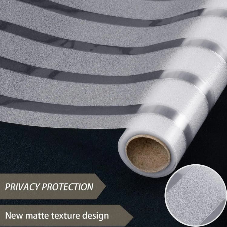 COWINLIFE High Quality Private Protection Vinyl Sticker Decorative Films with Line Matt Finished Frosted Removable Window Glass Film detail 2