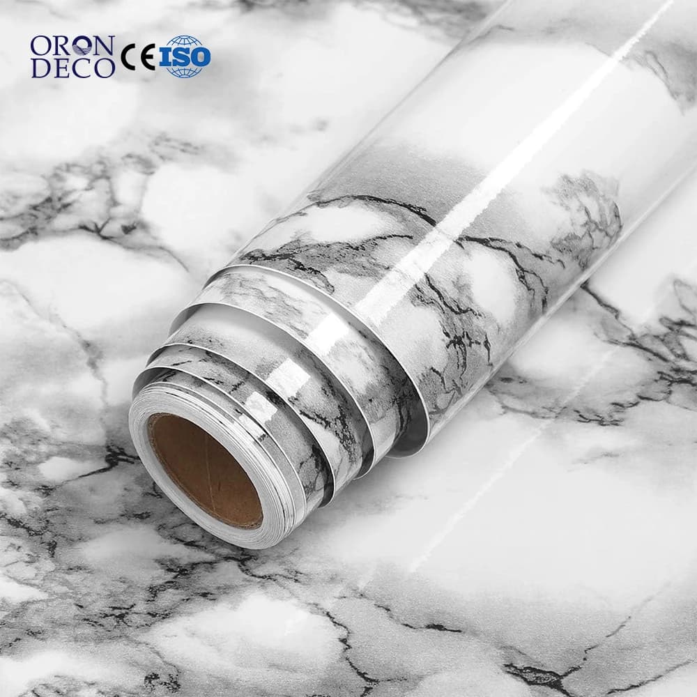 COWINLIFE DECO Bedroom Decoration Luxury Marble Sticker 3d Wallpaper Marble Coffee Table Interior PVC Peel and Stick Wallpaper Rolls
