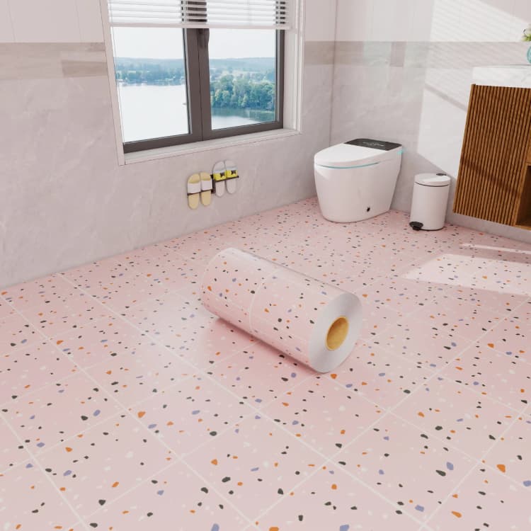 COWINLIFE Eco-Friendly Self Adhesive Wallpaper Home Decoration House Interior 3d Luxury Sticker Tiles Floor Sticker for Living Room detail 4