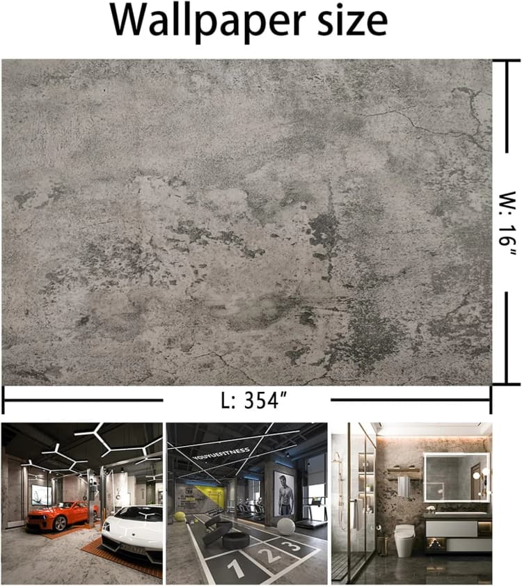 COWINLIFE DECO Dark Grey Peel Stick Textured PVC Self-Adhesive Wallpaper Rollsd Modern Home Decorative Wall Stickers for Kitchen Warp detail 6