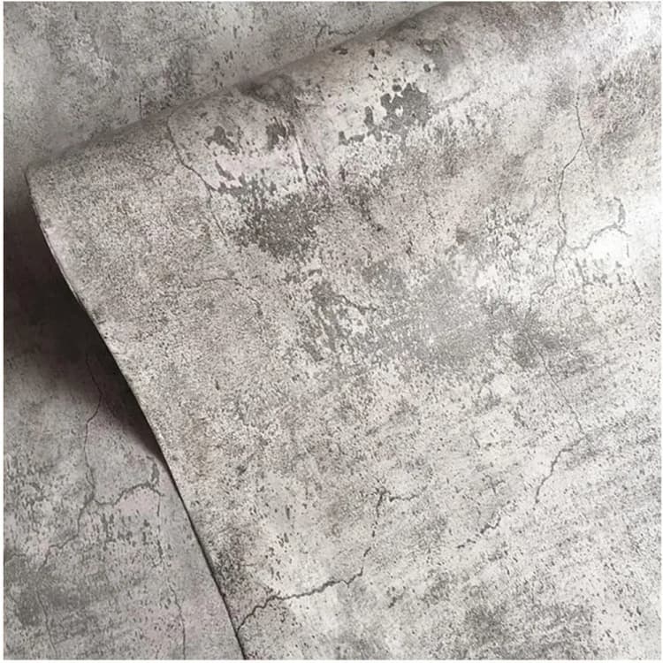 COWINLIFE Cement Gray Self Adhesive Wallpaper Rolls Home Decoration Concrete Wall Stickers 3d Wall Panels Wall Interior for Bedroom detail 1