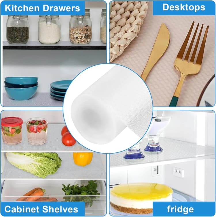 COWINLIFE DECO OEM Waterproof Easy to Install Cut Pvc Eva Anti Slip Mat Eva Shelf Liner for Shelf Liner Kitchen Cabinet Countertops detail 3