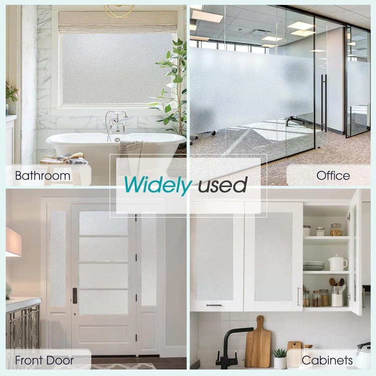 COWINLIFE DECO Matt Pvc Film Kitchen Wrap Glass Window Tint Privacy Decorative Film Windows Price Glass Home & Office Wallpaper Rolls detail 2