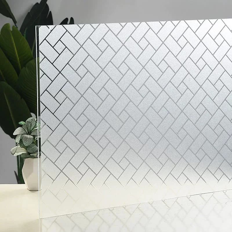 COWINLIFE DECO Wholesale Frosted Sticker Waterproof Privacy Protection Window Glass Film for Bathroom Office Hotel Window Glass Film