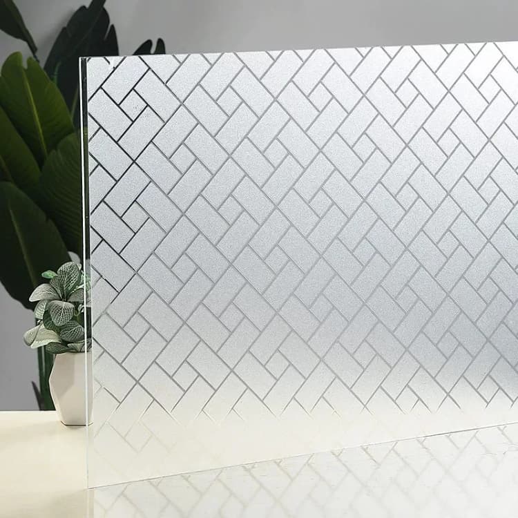 COWINLIFE DECO Wholesale Frosted Sticker Waterproof Privacy Protection Window Glass Film for Bathroom Office Hotel Window Glass Film detail 1