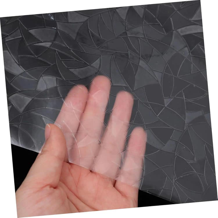 COWINLIFE DECO Modern Privacy Window Film Control Floral Pattern PVC Material Intricate Leaf for Home Hotel Decor Window Glass Film detail 3