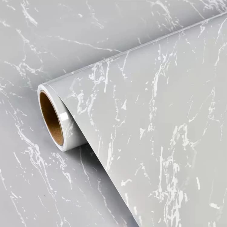 PVC Supplier Matt Wall Stickers Vinyl Marble Sticker Kitchen Wrap Peel and Stick Wallpaper Rolls Home Decor  3d Marble Wallpaper detail 1