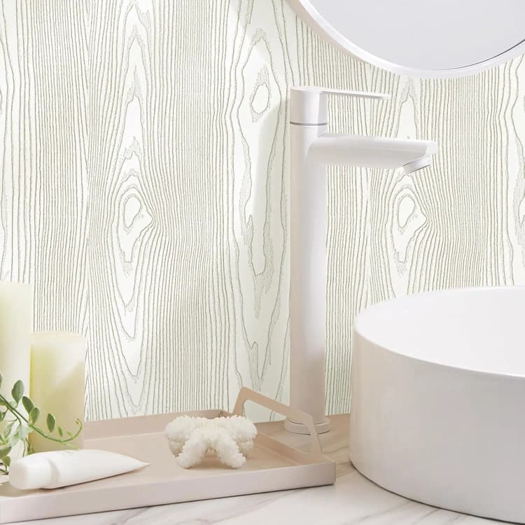 COWINLIFE Modern 3D Gold Wood Grain Modern Pvc Wallpaper Roll Adhesive Paper & Film Home Decoration Interior Countertops Wall Paper detail 4