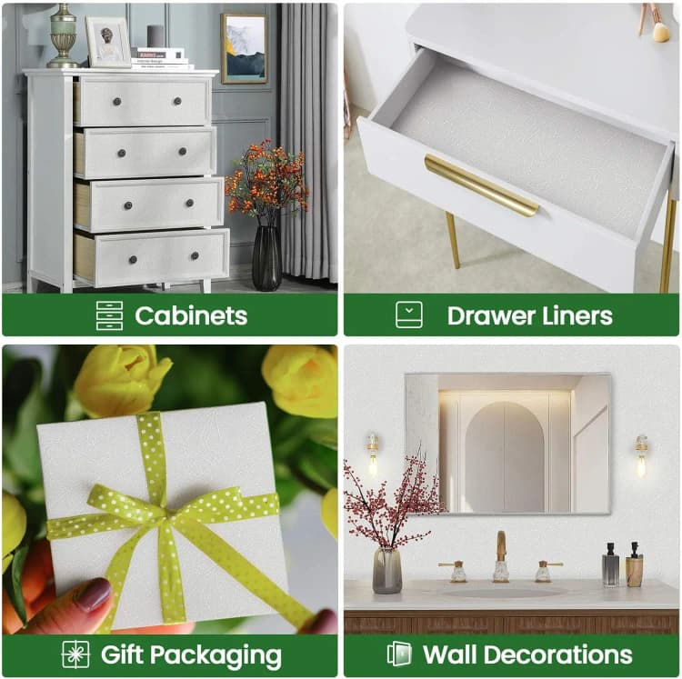 COWINLIFE DECO Waterproof White Silk Vinyl Bedroom Decoration Interior Peel and Stick Wall Sticker Wall Paper 3d Home Wallpaper Rolls detail 6