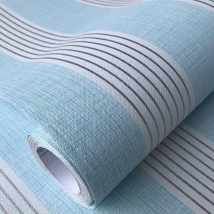 COWINLIFE 3d Wall Decor Wall Panel House Decoration Interior Linen Fabric Texture Striped PVC Wallpaper Rolls for Home Decor Luxury detail 6