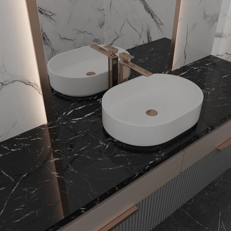 COWINLIFE DECO PVC Wall Stickers Mat Black Peel and Stick Marble Wallpaper Rolls Papier Peint Marble Sticker for 3d Home Decor Luxury detail 2