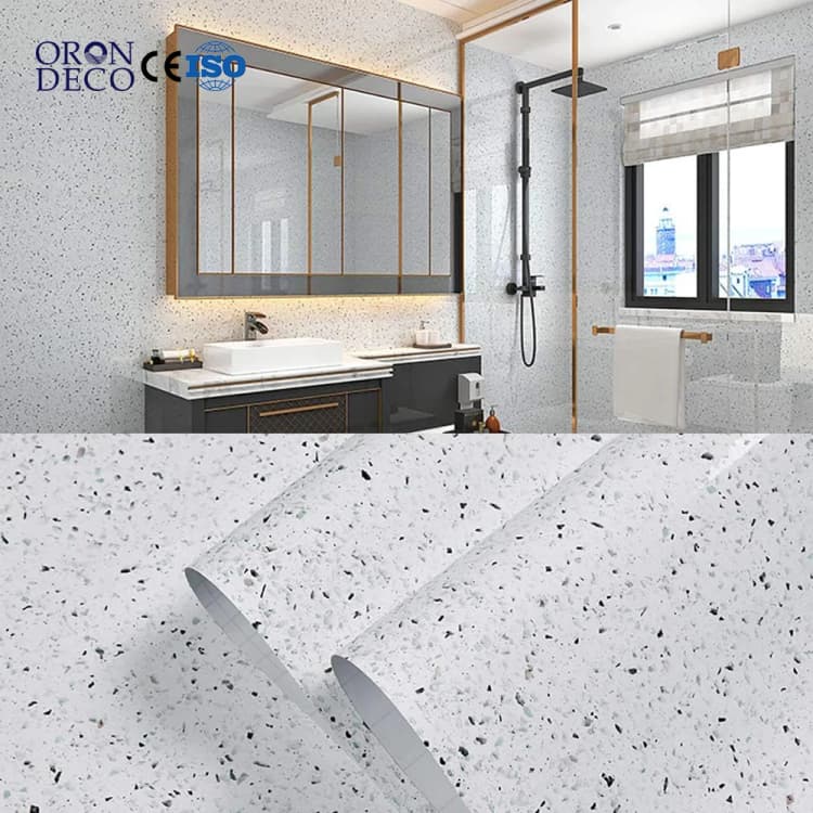 COWINLIFE DECO Peel and Stick Wallpaper Rolls Water Resistant Easy Installation Marble Sticker Wall Stickers for Home Decor Luxury detail 1