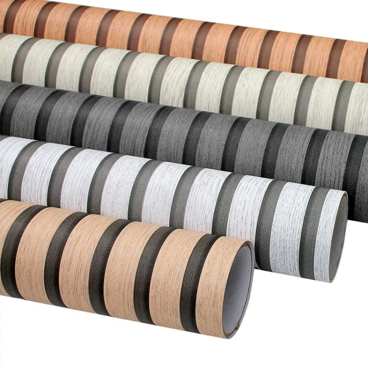 COWINLIFE DECO Thick Waterproof 3D Peel and Stick Wood Wallpapers With Stripes PVC Self-adhesive Vinyl Wall Stickers for Wall detail 5