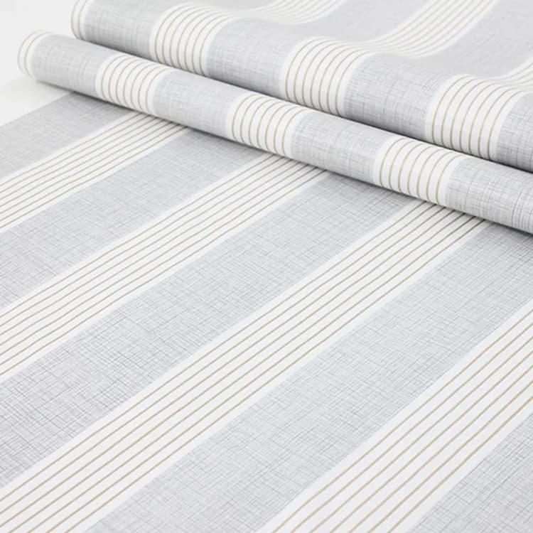 COWINLIFE DECO Waterproof Wall Stickers Stripe Fabric Peel and Stick Wallpaper for Bathroom Wall Linen Wall Paper Vinyl Wall Covering detail 2