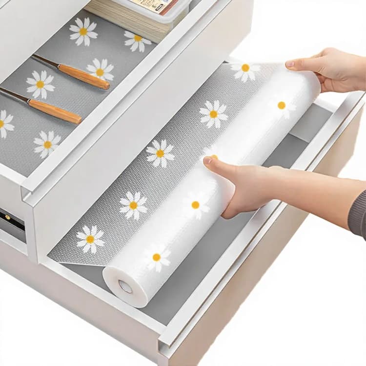 COWINLIFE OEM & ODM Square Refrigerator Drawer Shelf Liner Waterproof Easy to Clean Strong Anti Slip Eva Mat for Cabinet Countertops detail 1