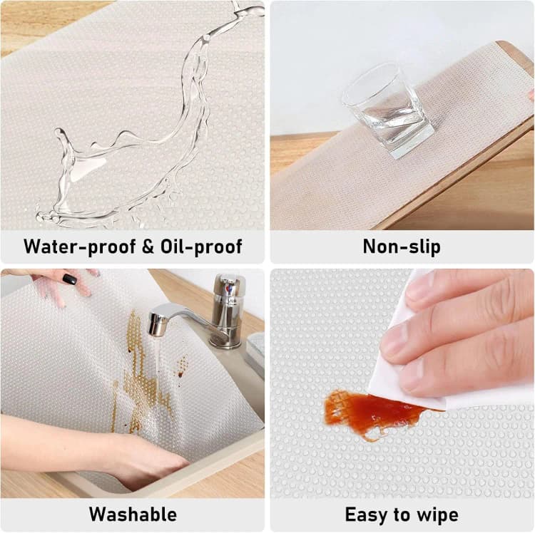 COWINLIFE OEM & ODM Square Refrigerator Drawer Shelf Liner Waterproof Easy to Clean Strong Anti Slip Eva Mat for Cabinet Countertops detail 5