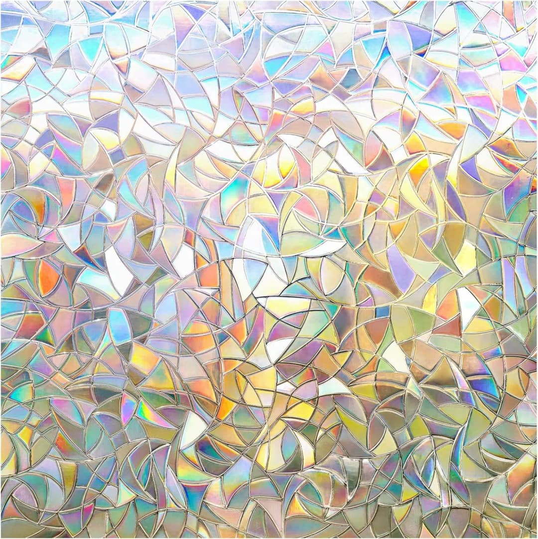 COWINLIFE DECO Window Glass Film Vinyl Roll Decorative Pvc Frosted Mylar Film Static Self Adhesive Privacy Glass Film for Bathroom