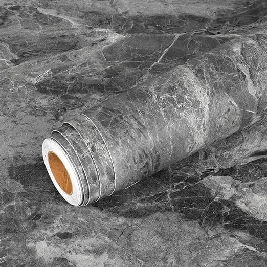 COWINLIFE Waterproof 3D Grey Concrete Self Adhesive Wallpaper Vinyl Cement Peel and Stick Wallpaper Roll for Room Decoration Items