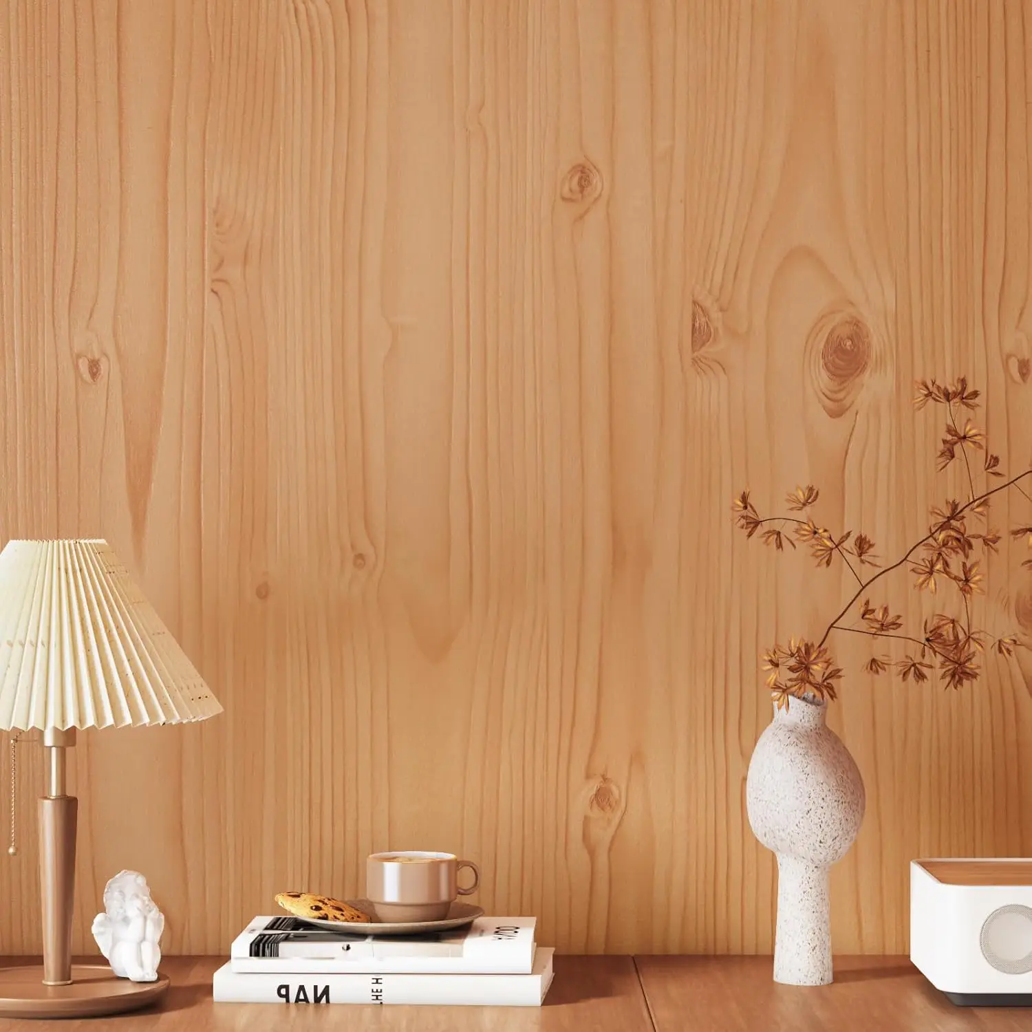 COWINLIFE DECO Wall Panels Wall Interior Waterproof Luxury Vinyl Plastic Flooring Sticker 3d Wood Wallpaper Sticker for Home Decor