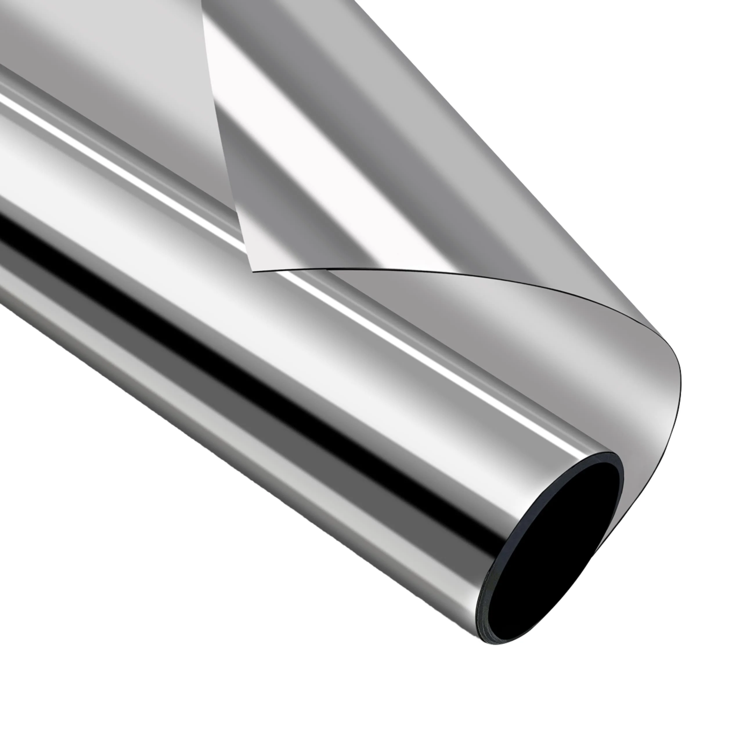 COWINLIFE DECO Silver Metallic Steel Self-Adhesive Sticker Waterproof Vinyl Wrap Renovation Adhesive Paper & Film Wallpaper Rolls