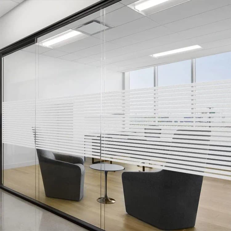 COWINLIFE DECO Window Tint Peel and Stick Pvc Wallpaper Glass Wall Cabinet Door Adhesive Paper & Film Privacy Glass Film for Office detail 4